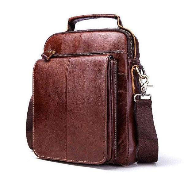 Sacoche Bandoulière Cuir Marron Gil Holsters - Authentique Vintage - Occasion