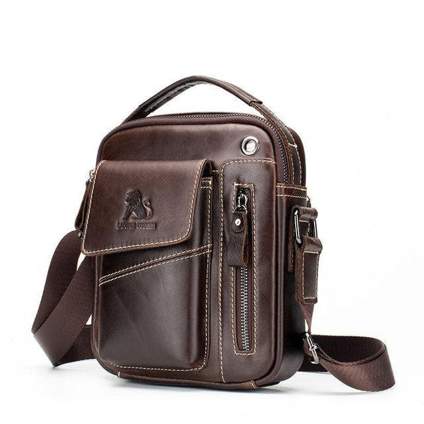 Sacoche Moto Vintage En Cuir Noir - 2 Sacs Selle Multi-poches Fait Main